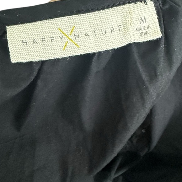 Happy x Nature Elegant Black Floral Pecaboo Back  Size Dress Medium - Picture 8 of 11